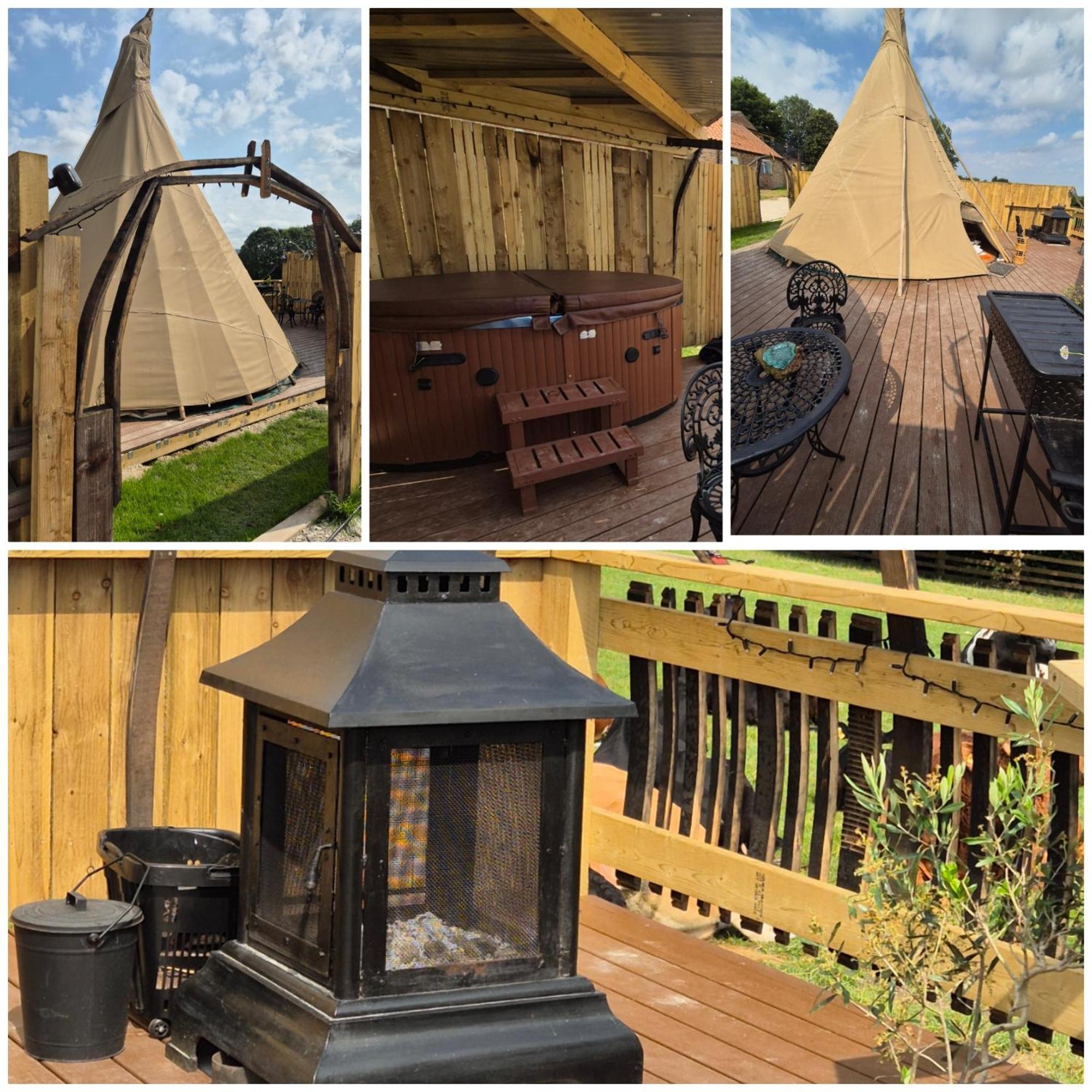 Burtree Country House, Tipi'S, Treehouse & Lodge & House Rooms With Hot Tubs In A Private Garden เทิร์สก์ ภายนอก รูปภาพ